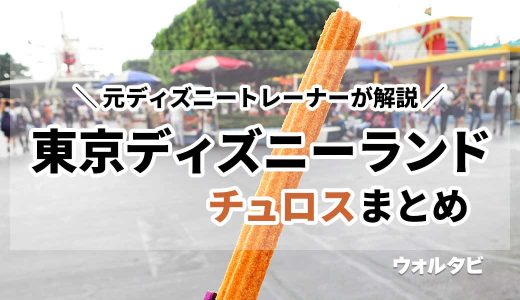 【2025年】ディズニーランドのチュロスの味と場所！元ディズニートレーナーが解説！